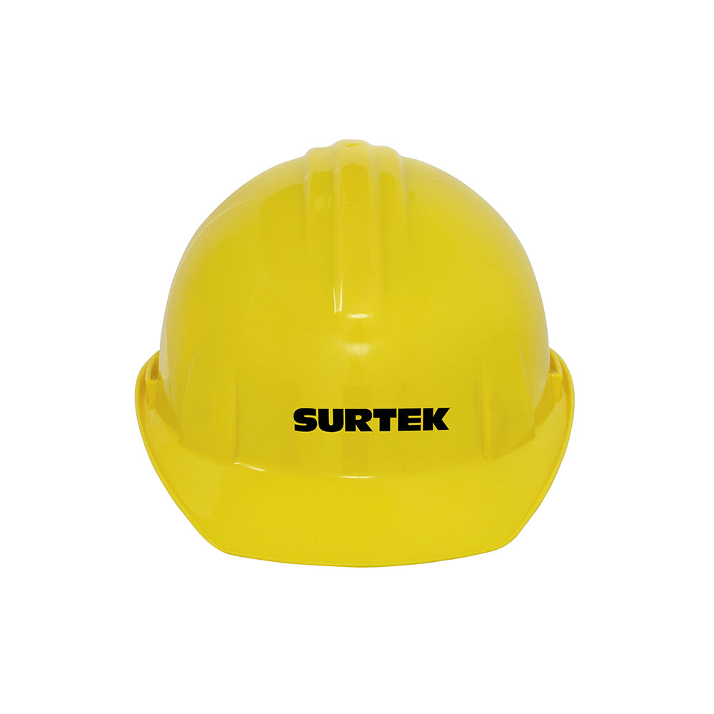 Casco De Seguridad Con Ajuste De Matraca Amarillo, SURTEK