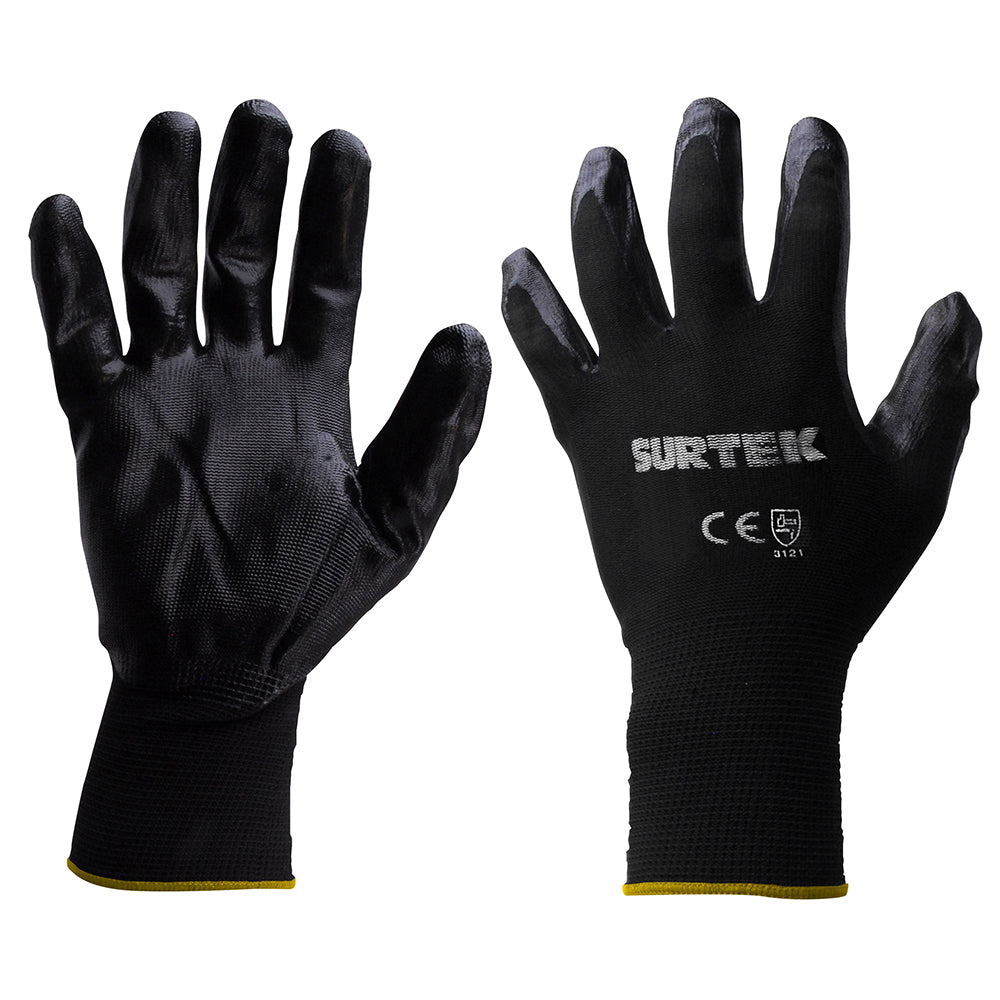 Guantes Nylon Recubrimiento De Nitrilo, SURTEK